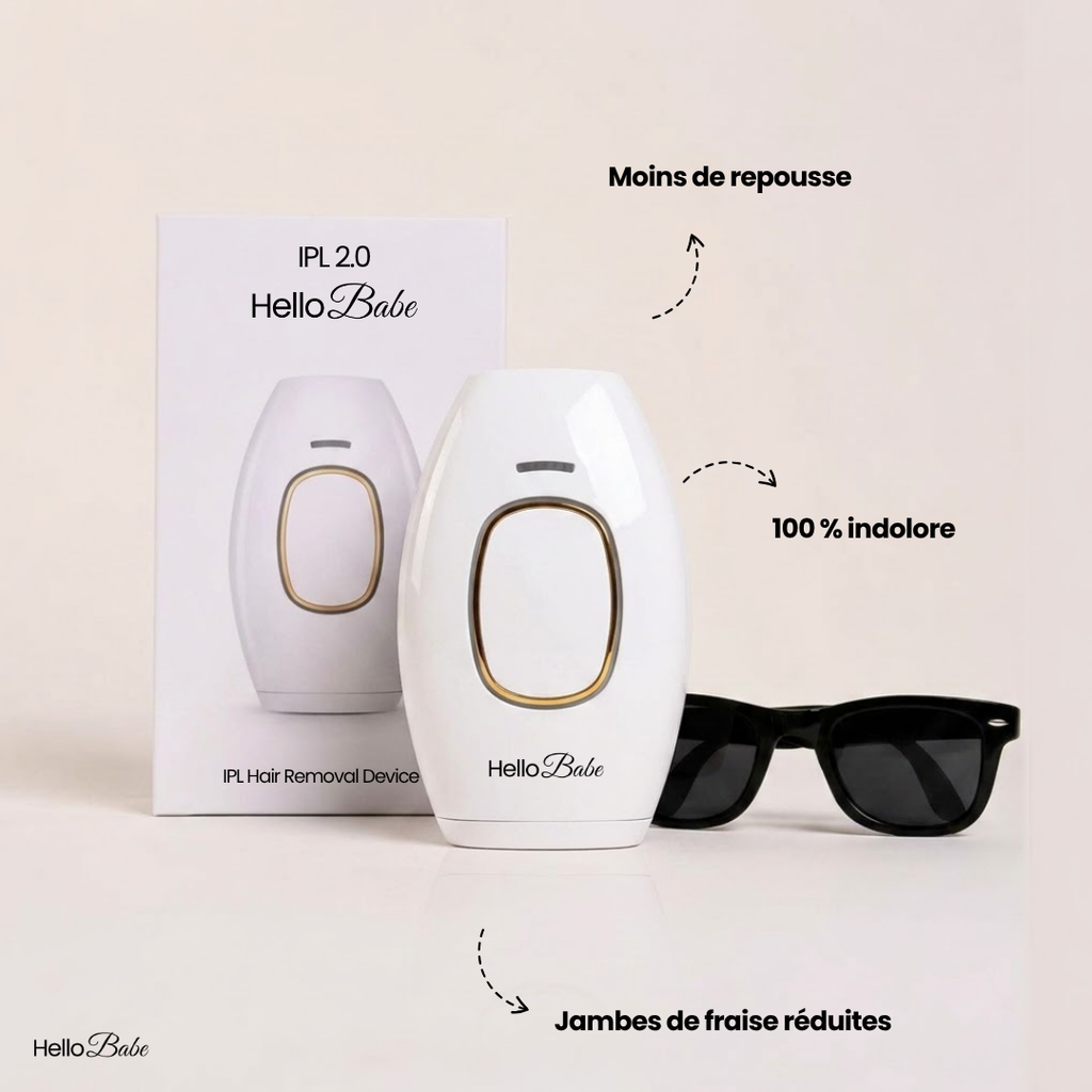HelloBabe IPL Pro · Épilateur à lumière pulsée corps et visage